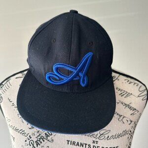 Black and Blue "A" Embroidered Snapback Hat – Pit Bull Brand, Size Small